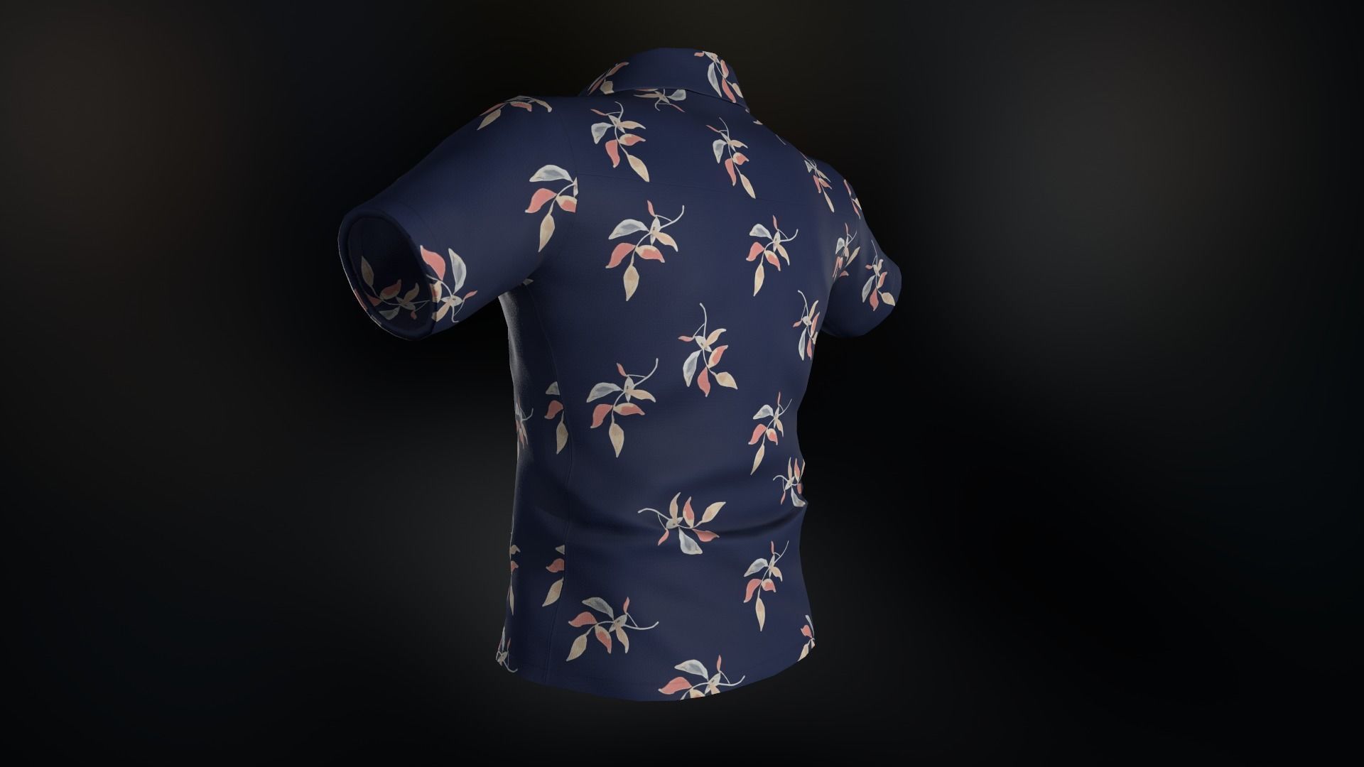 Summer Shirt 2 Low-poly 3D model_5
