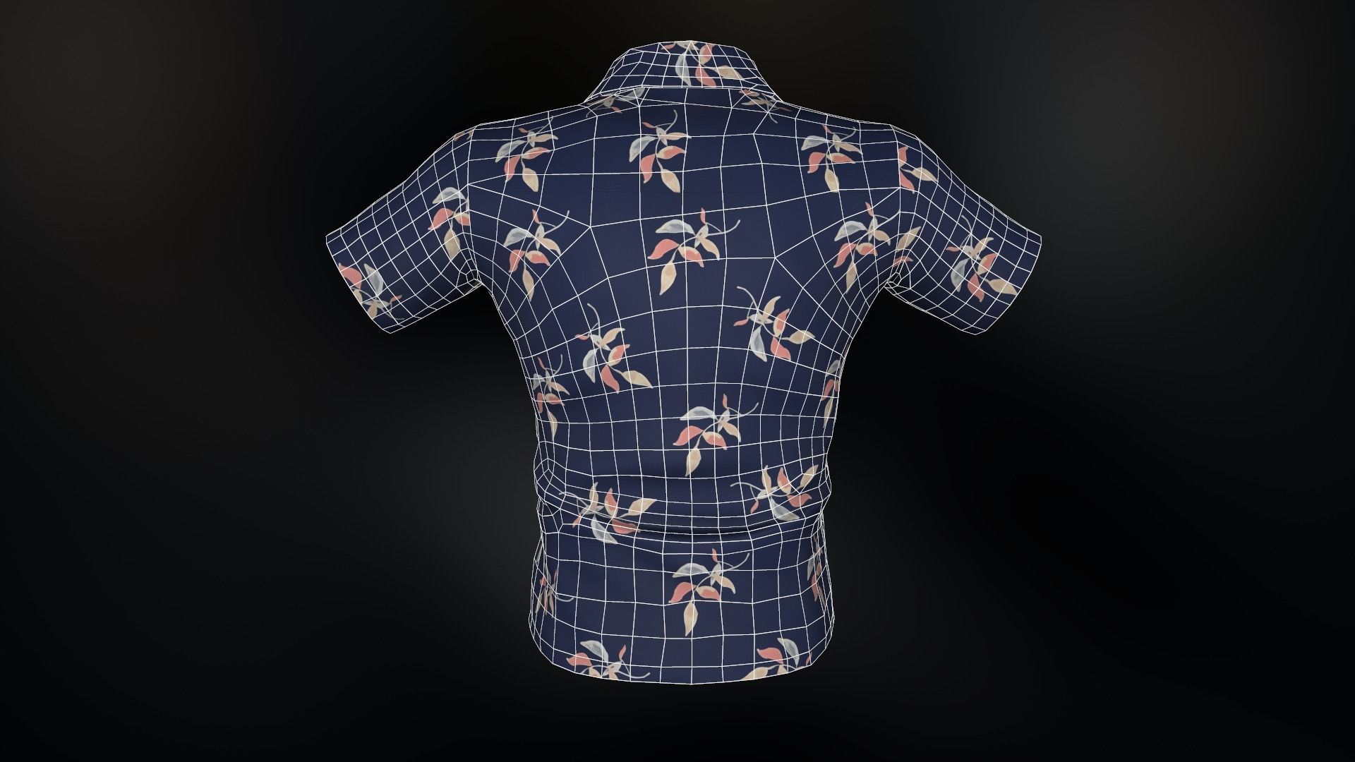 Summer Shirt 2 Low-poly 3D model_20