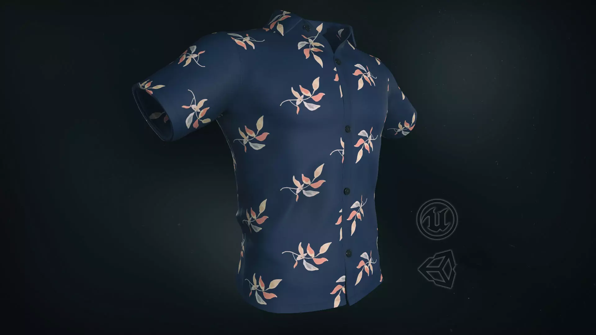 Summer Shirt 2 Low-poly 3D model_0