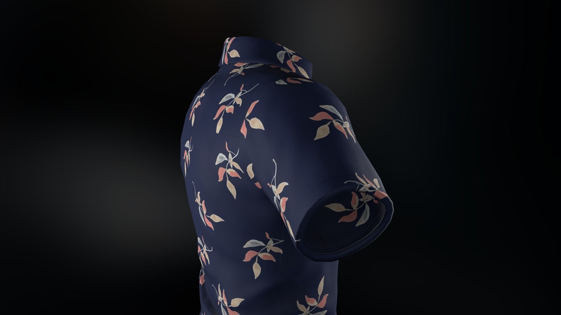 Summer Shirt 2 Low-poly 3D model_11