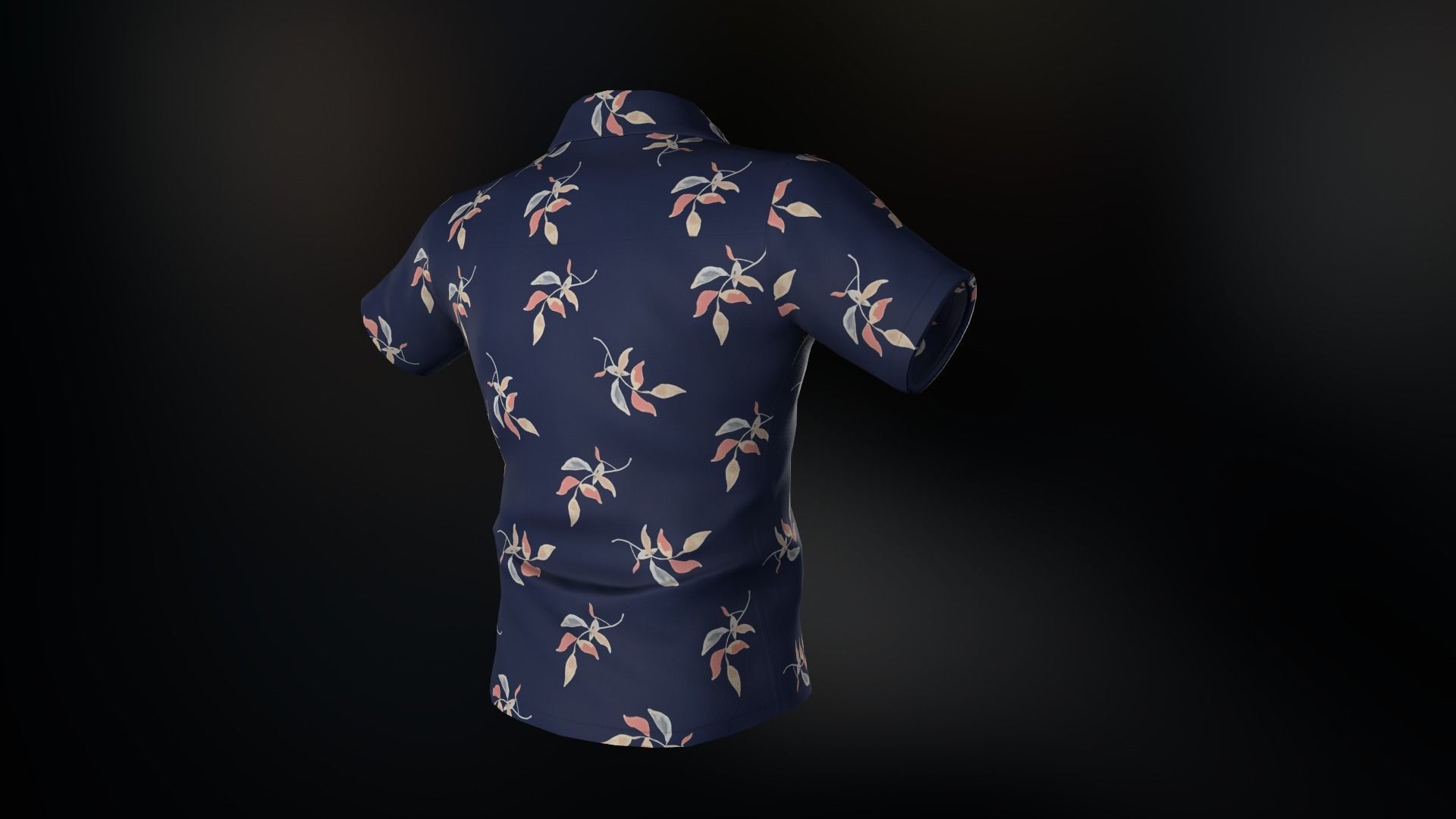 Summer Shirt 2 Low-poly 3D model_4