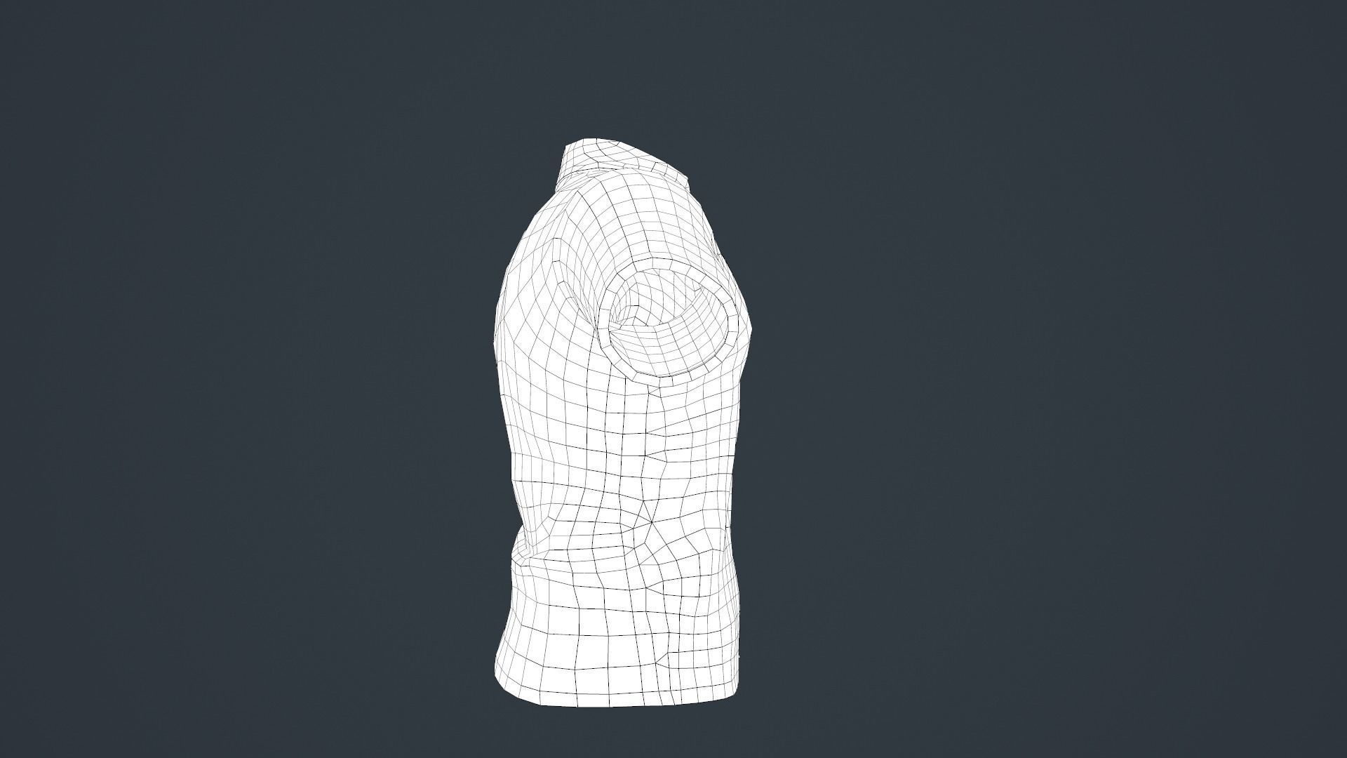 Summer Shirt 2 Low-poly 3D model_22