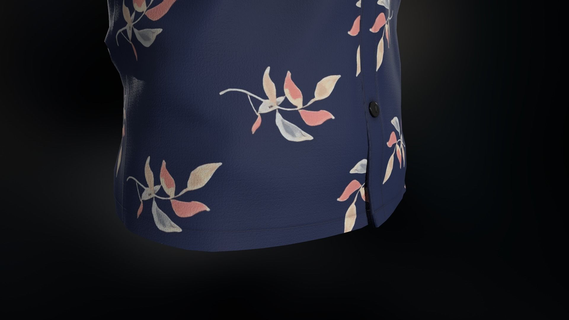 Summer Shirt 2 Low-poly 3D model_17
