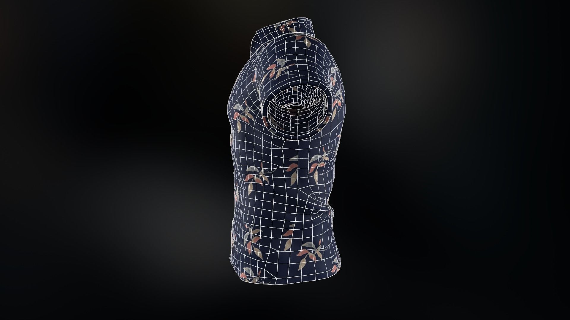 Summer Shirt 2 Low-poly 3D model_19