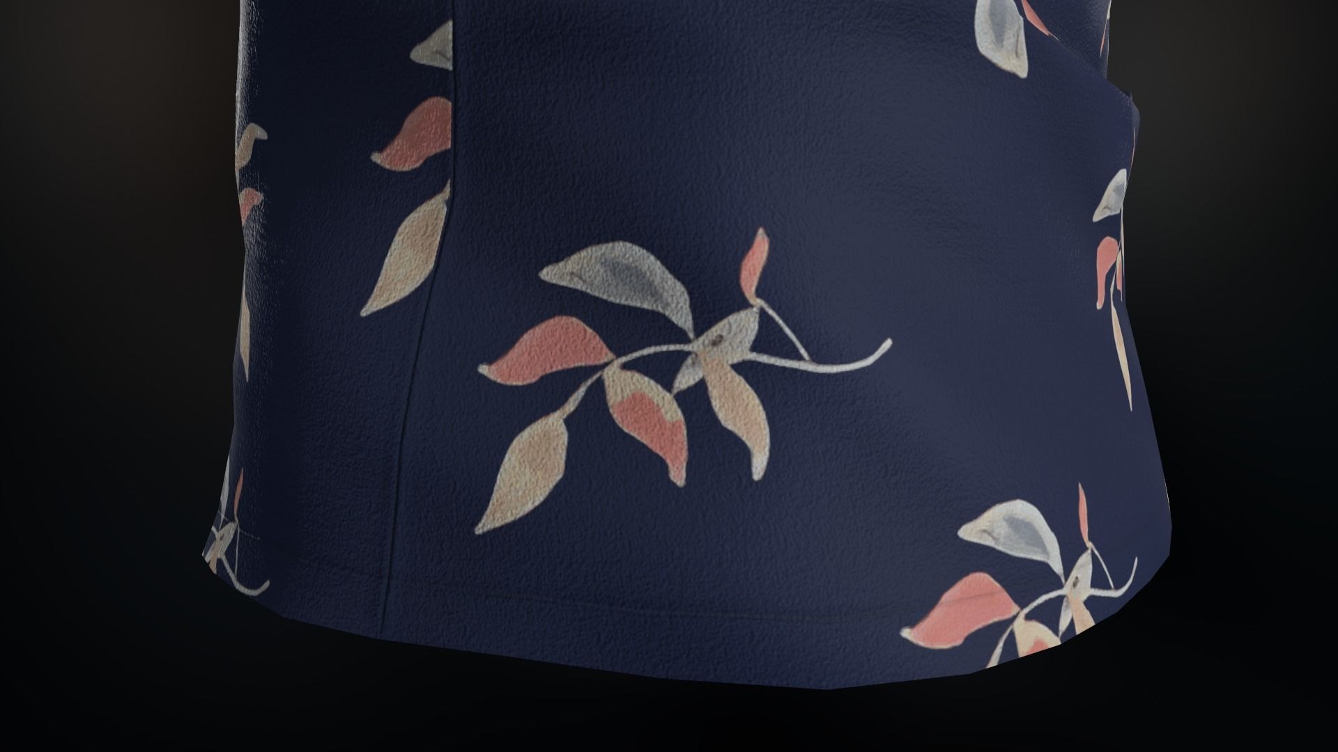 Summer Shirt 2 Low-poly 3D model_16