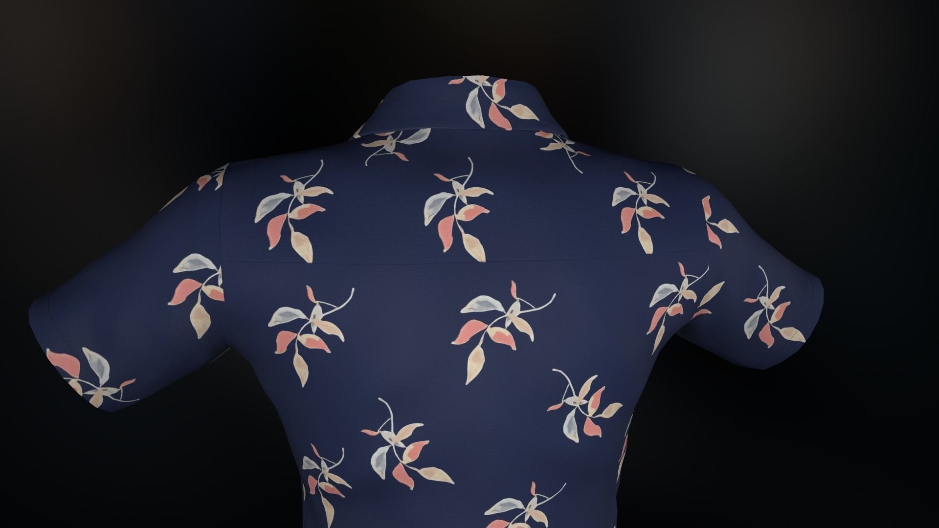 Summer Shirt 2 Low-poly 3D model_10