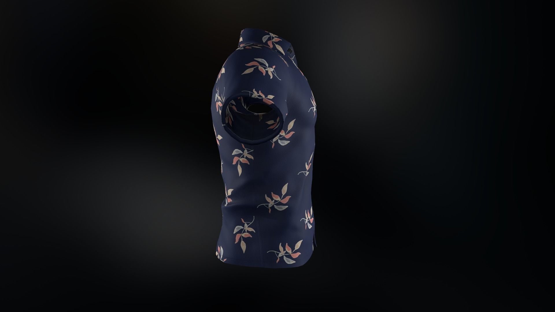Summer Shirt 2 Low-poly 3D model_2