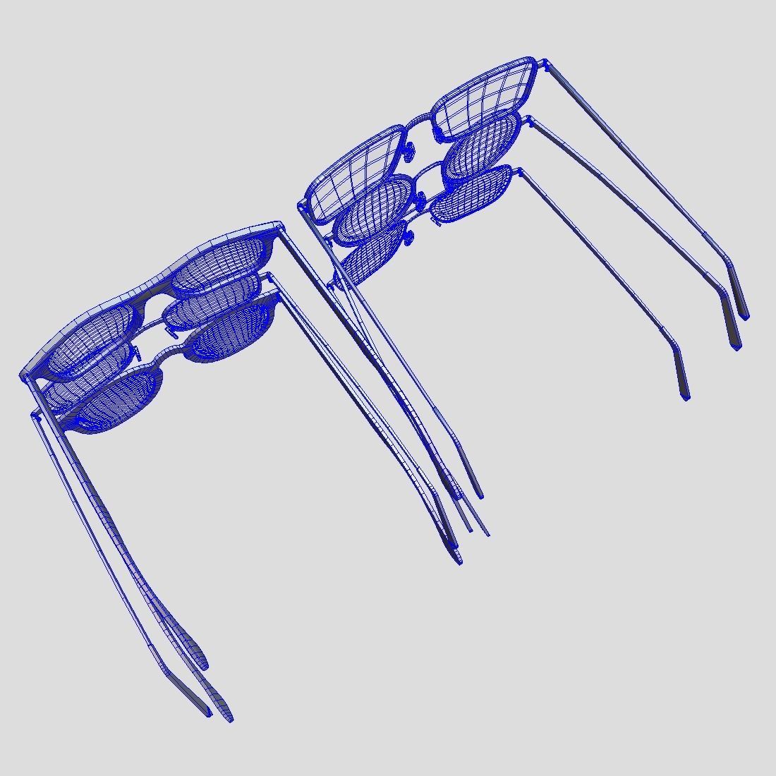 Glasses Pack Low-poly 3D model_9