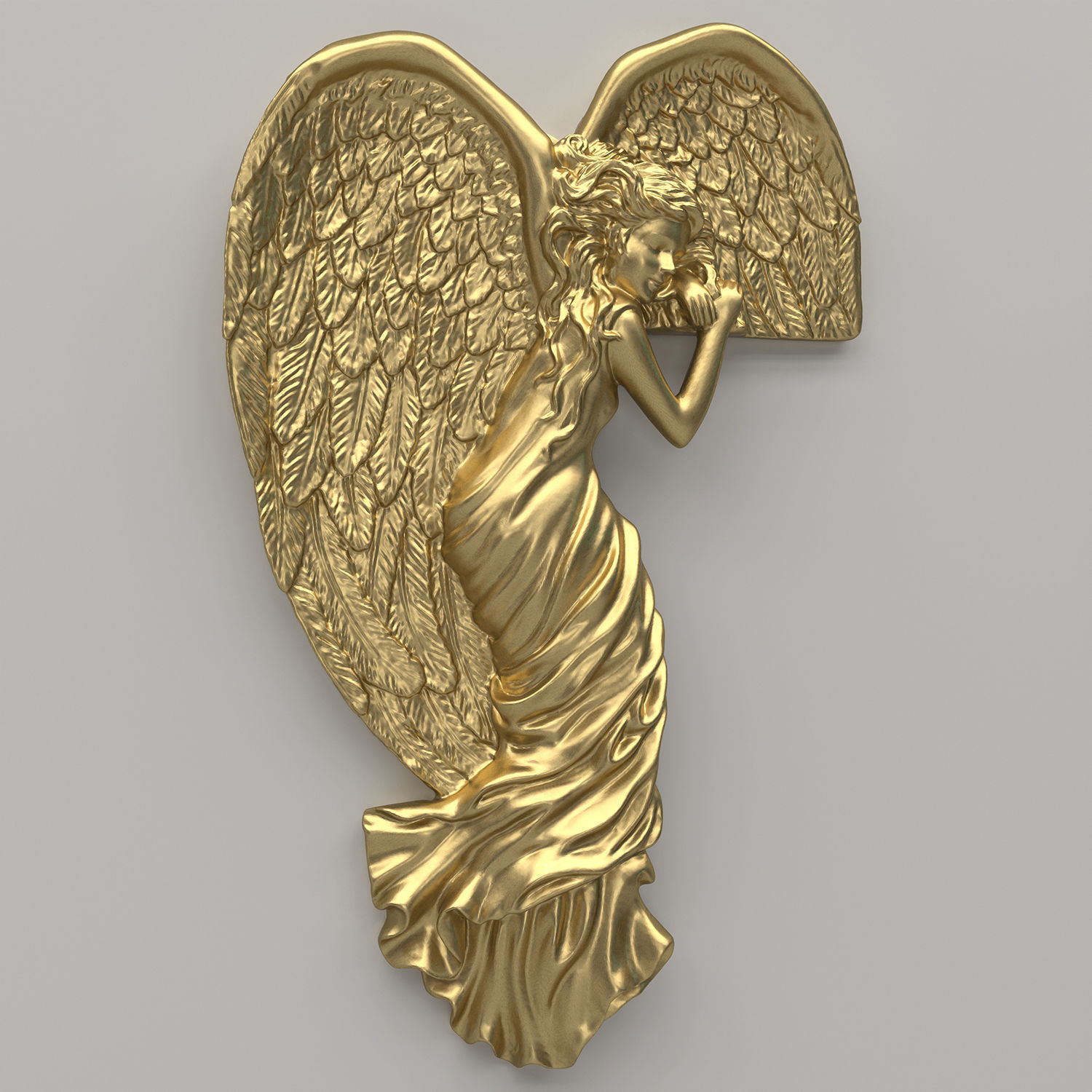 Angel Door Frame Ornament 3D model_3