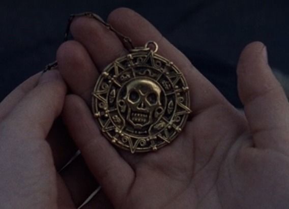 Printable Pirates of the Caribbean Coin medallion Necklace 3D print model_20