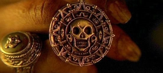 Printable Pirates of the Caribbean Coin medallion Necklace 3D print model_18
