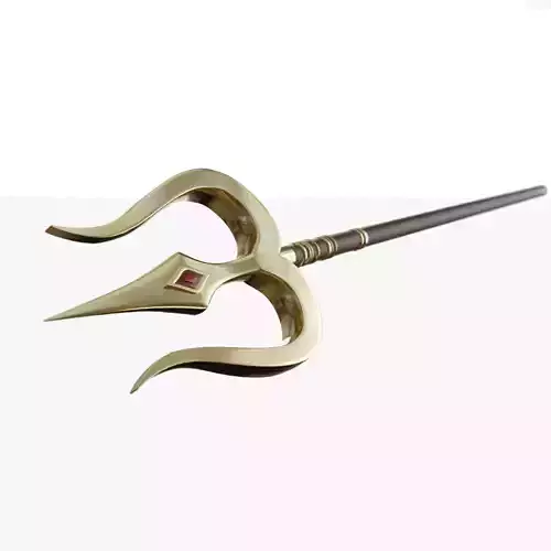 Trishul of Lord Shiva Low-poly 3D model
