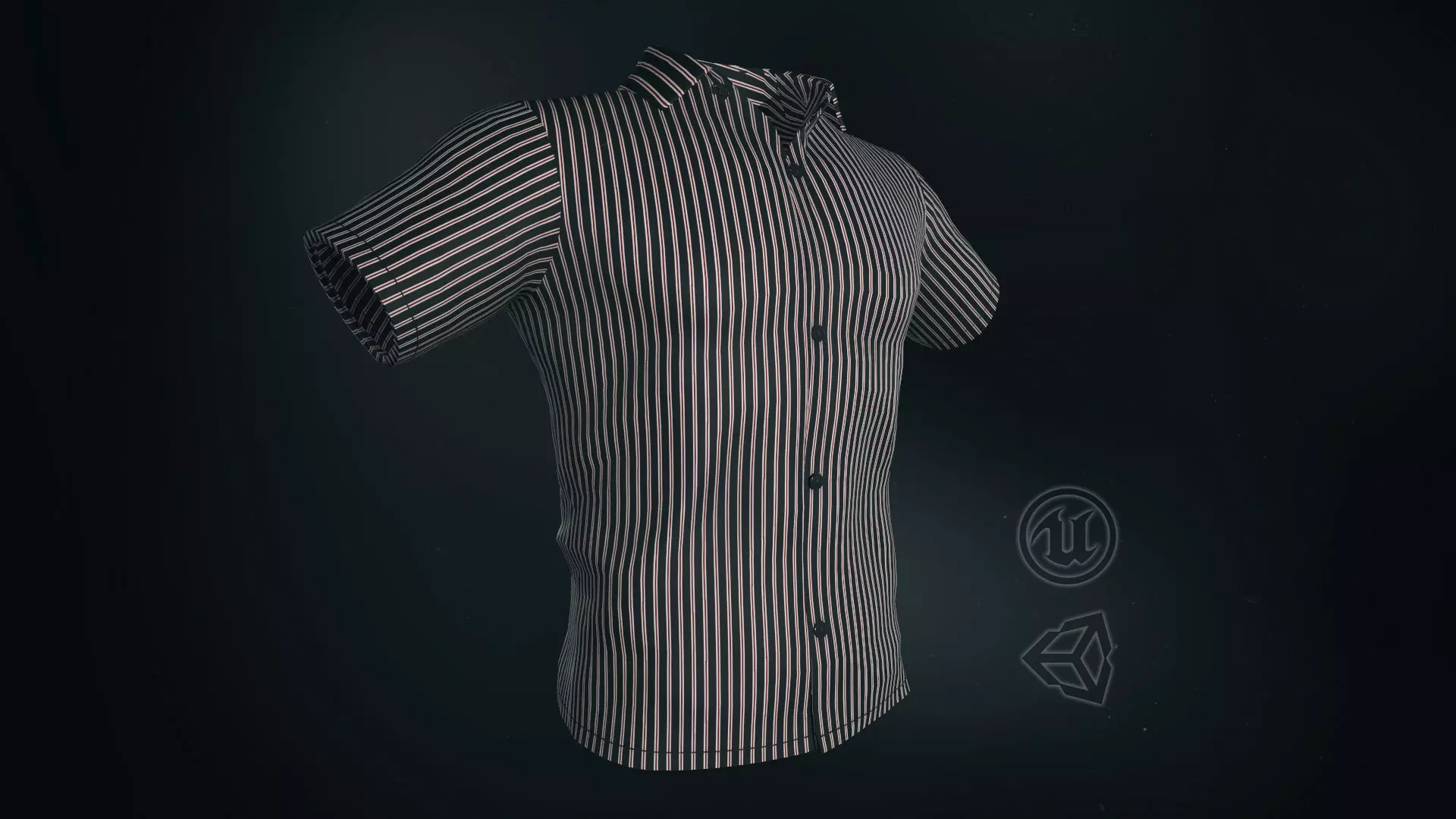 Summer Shirt 3 Low-poly 3D model