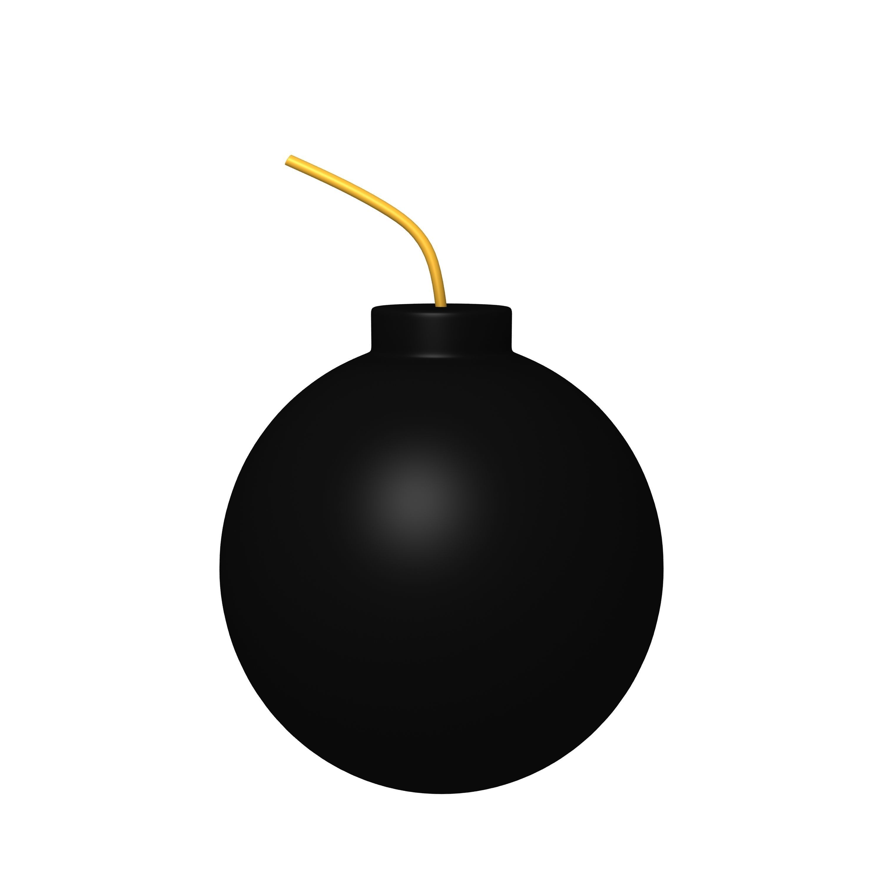 Bomb Cartoon 3D model_2