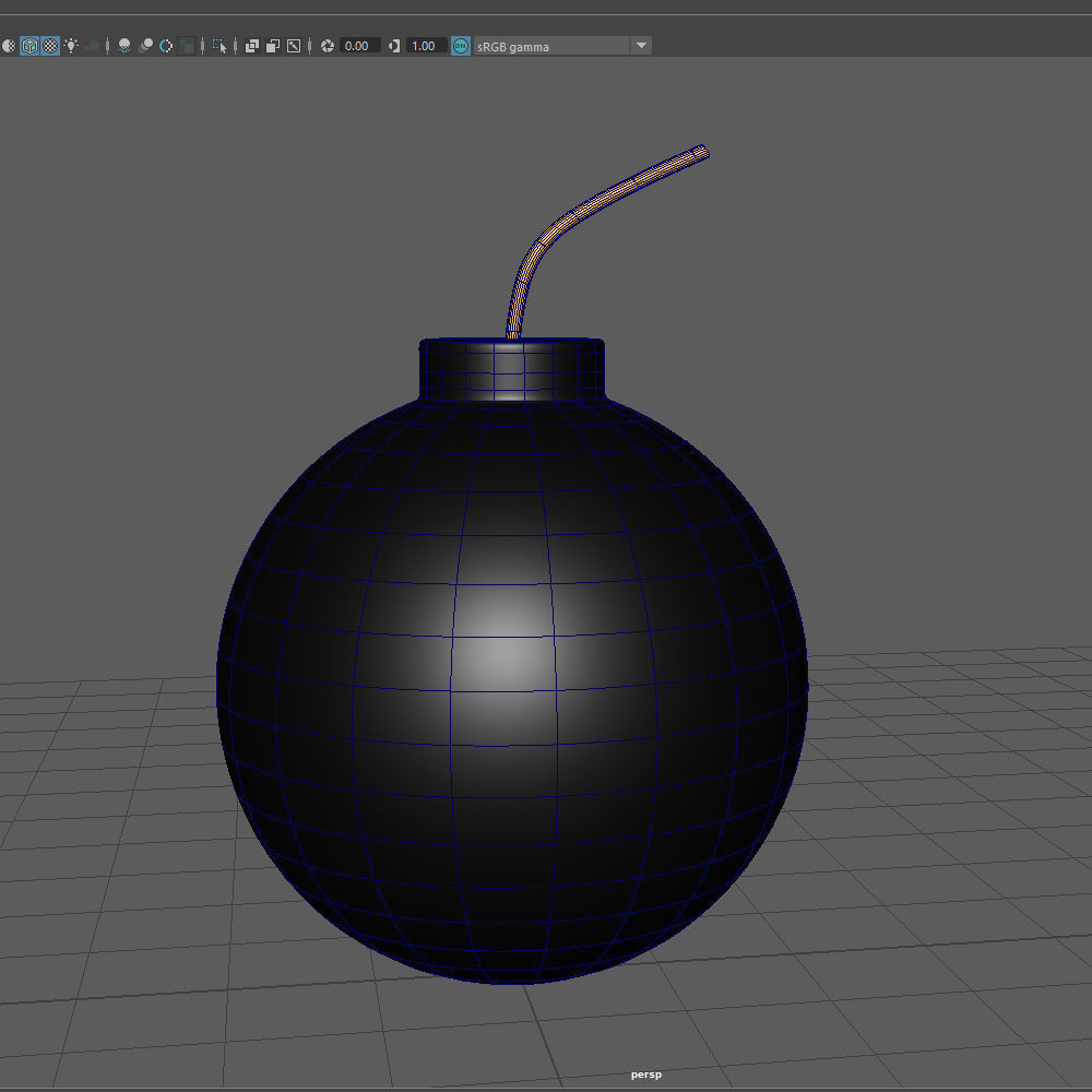 Bomb Cartoon 3D model_10
