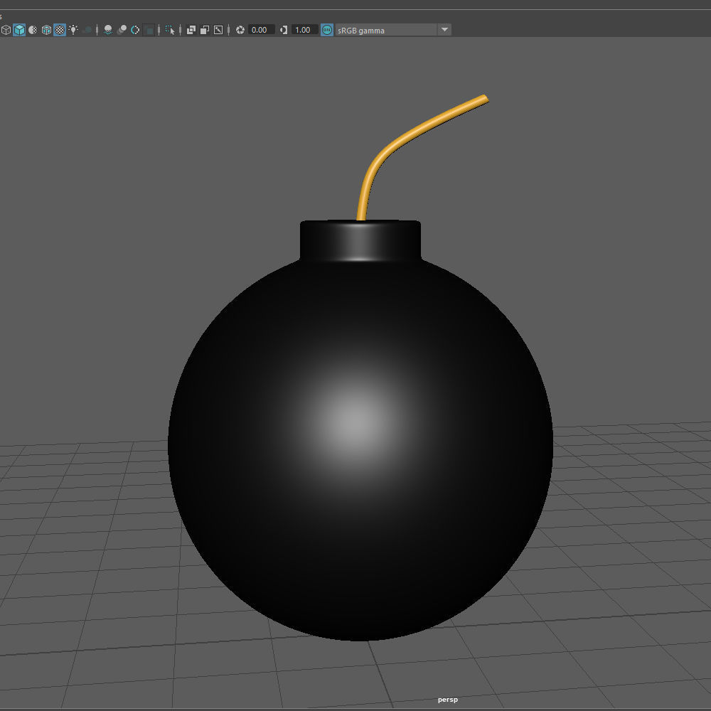 Bomb Cartoon 3D model_9