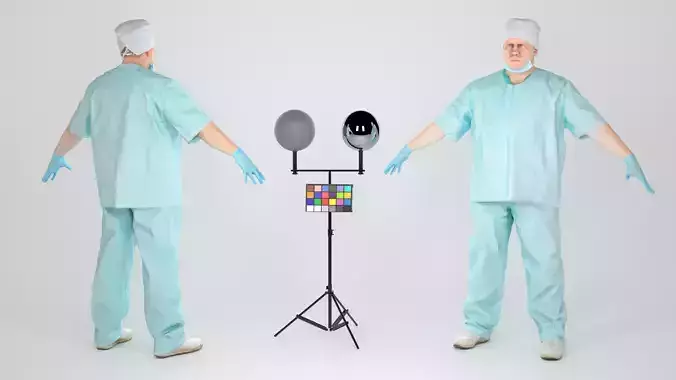 Surgical doctor male ready for rigging 146