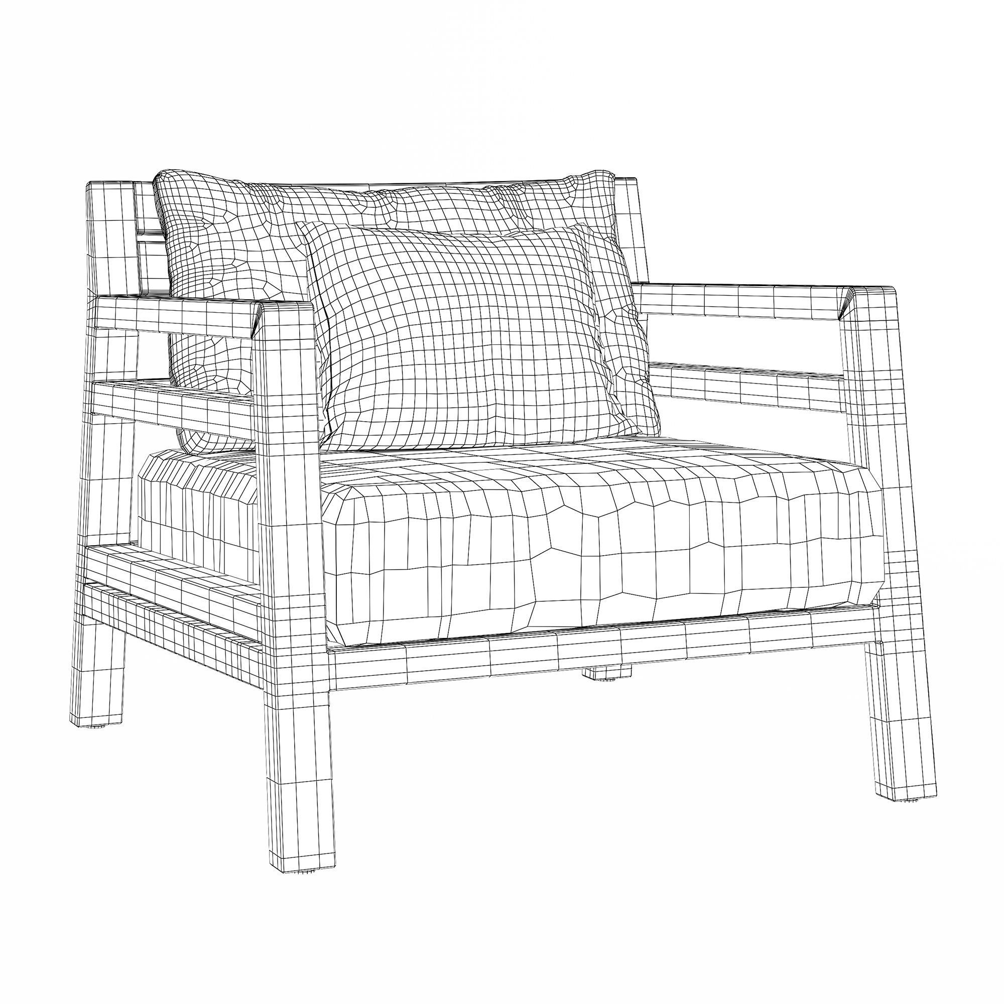 ETHIMO Costes armchair 3D model_13