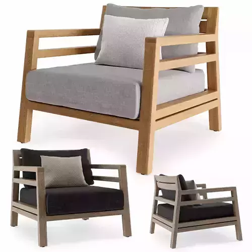 ETHIMO Costes armchair 3D model ETHIMO Costes armchair 3D model