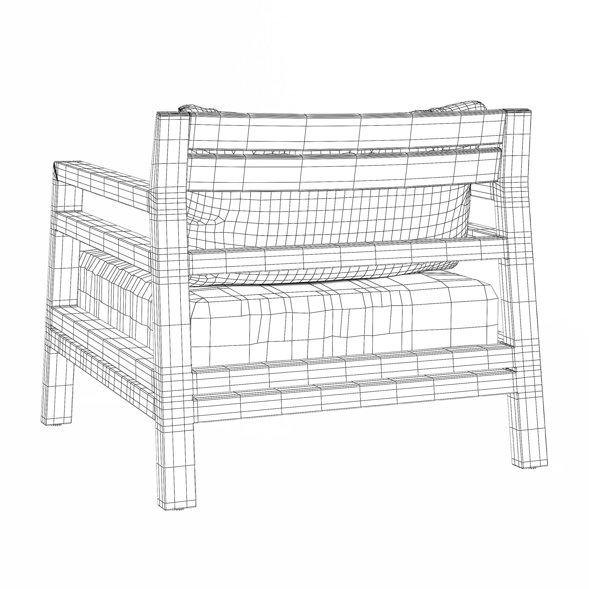 ETHIMO Costes armchair 3D model_15