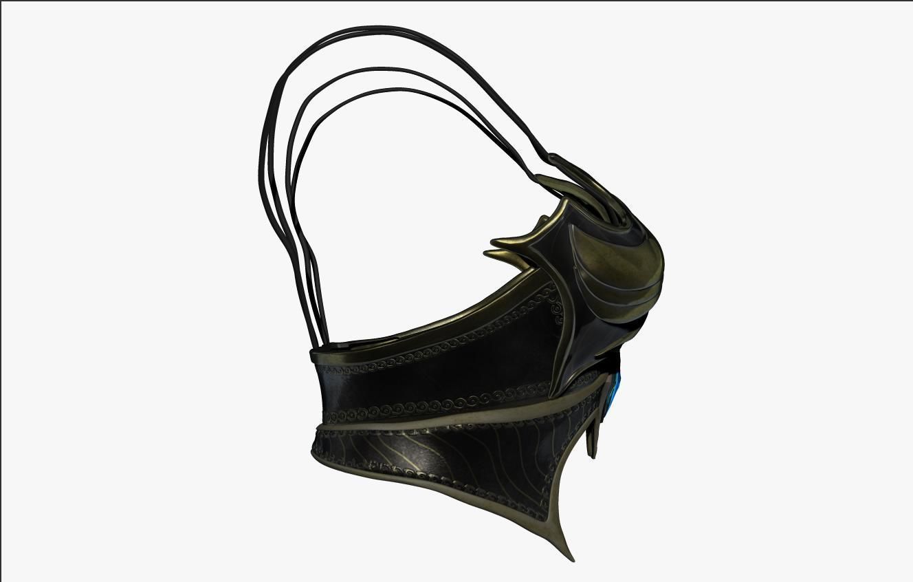 Chest LowerChest Armor Set Sculpt 3D model CGTrader
