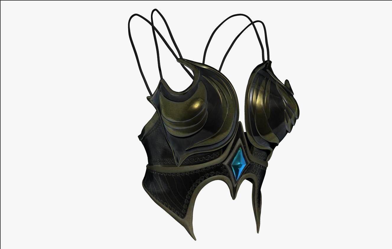 Chest LowerChest Armor Set Sculpt 3D model CGTrader