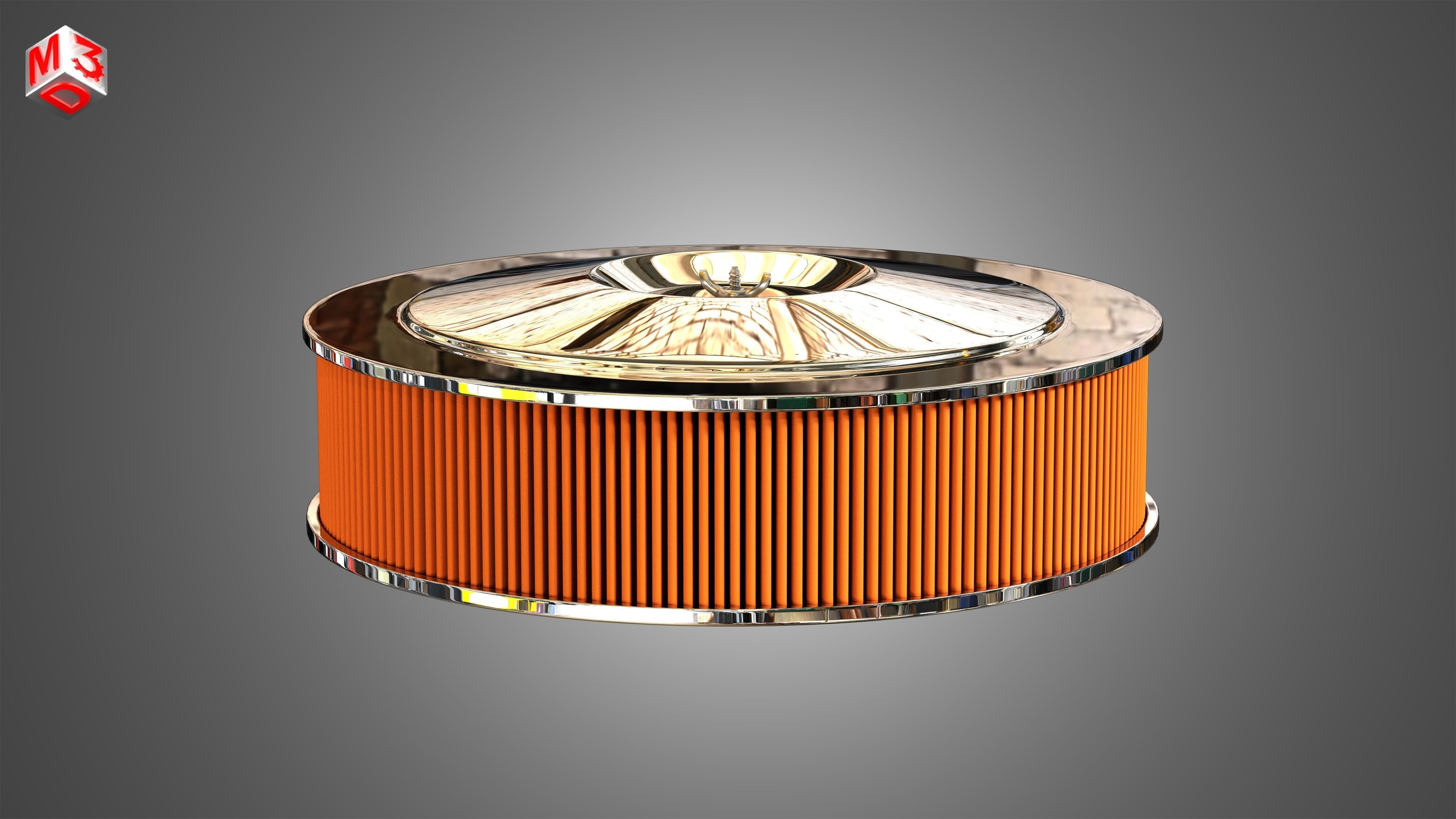 Holley Dominator Carburetor 3D model_8