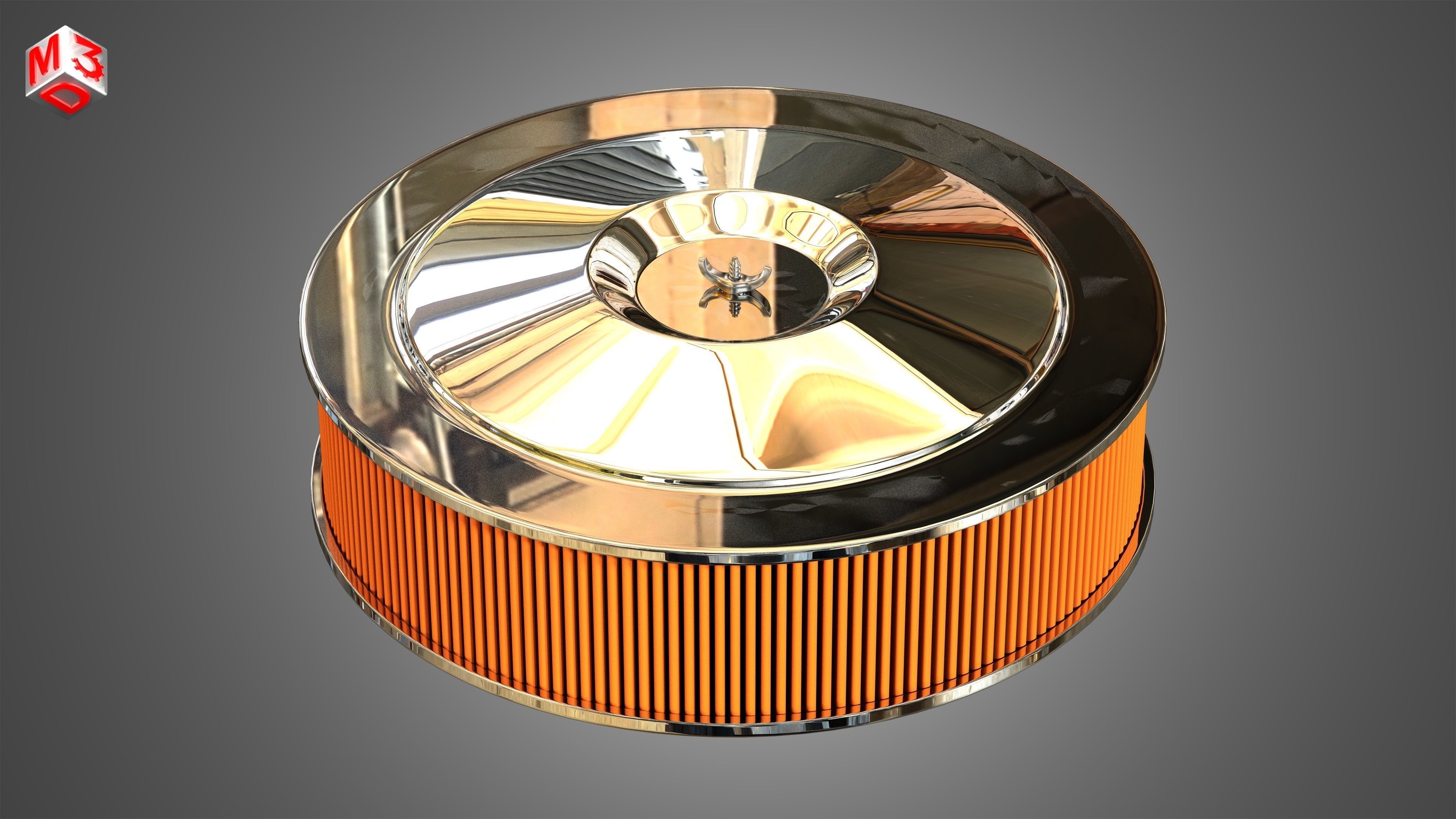 Holley Dominator Carburetor 3D model_9