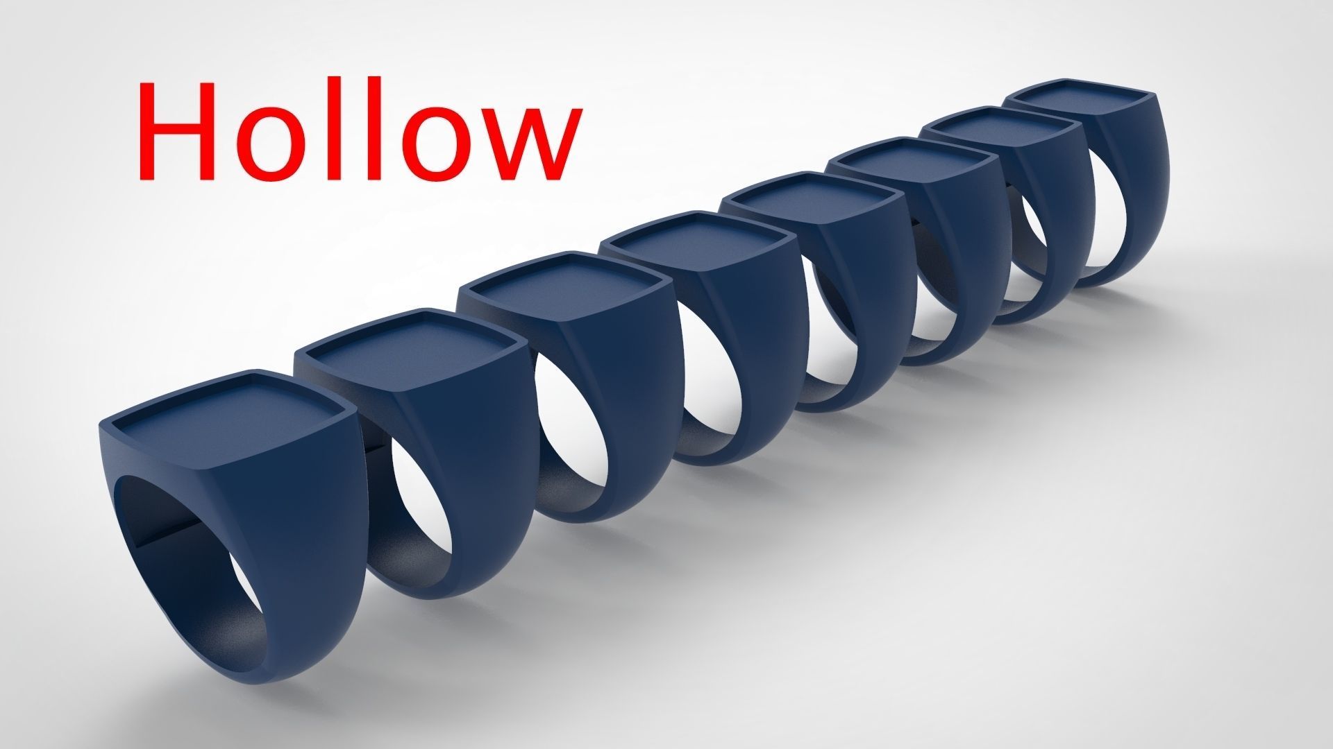 Signet Men Ring Pack No 27 3D print model_7