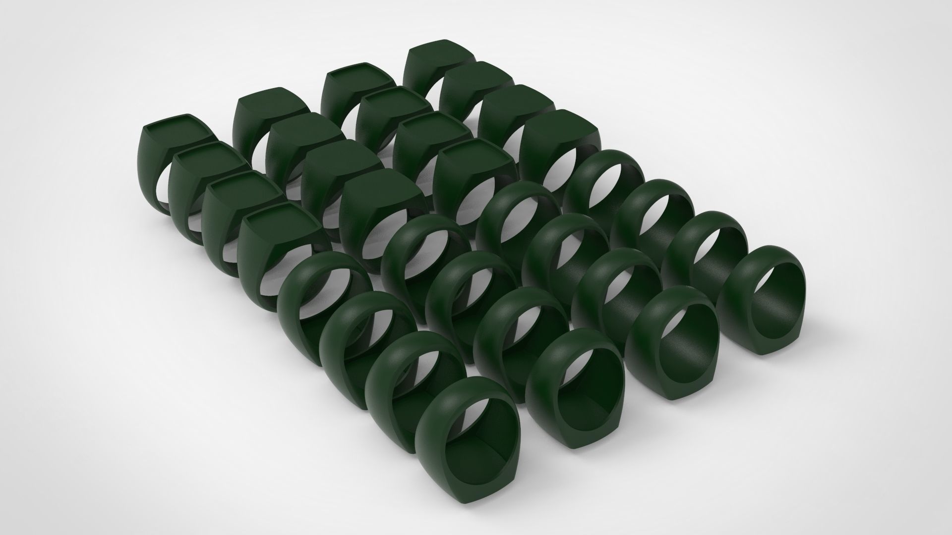 Signet Men Ring Pack No 27 3D print model_1