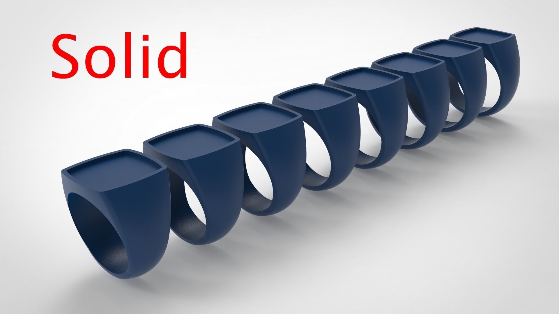 Signet Men Ring Pack No 27 3D print model_4