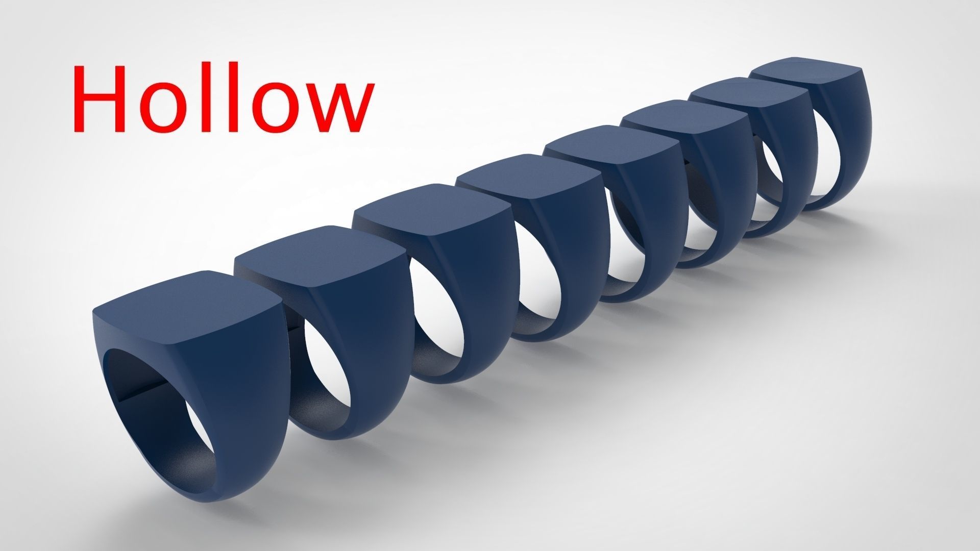 Signet Men Ring Pack No 27 3D print model_6