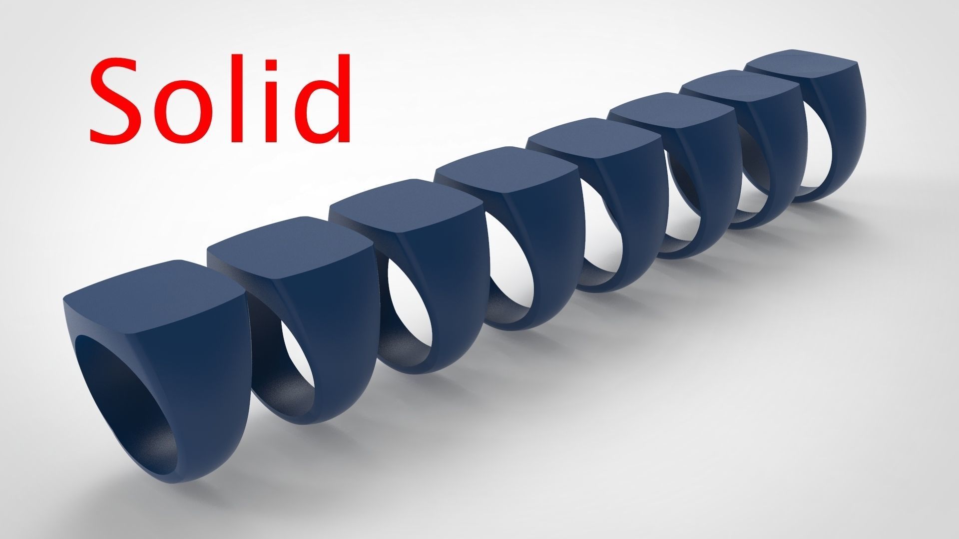 Signet Men Ring Pack No 27 3D print model_5