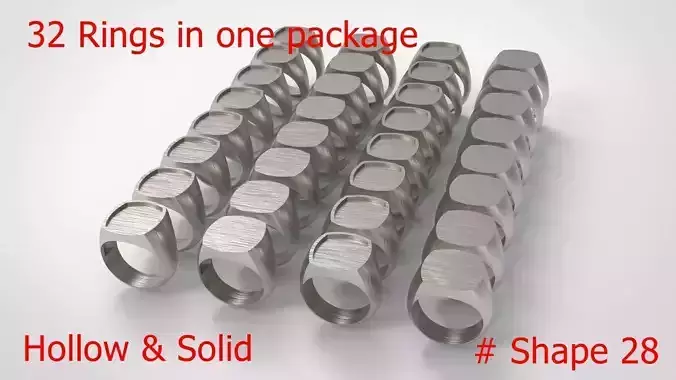 Signet Men Ring Pack No 28