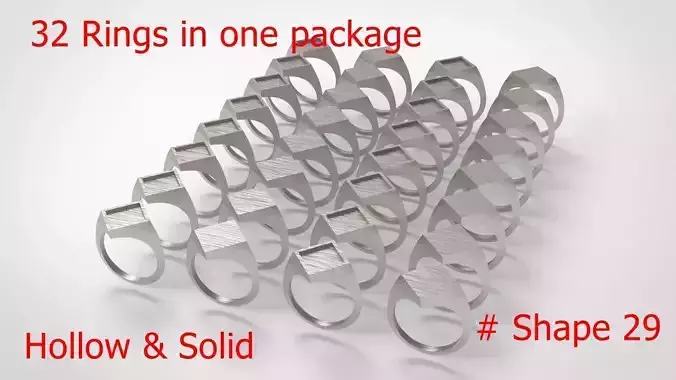 Signet Men Ring Pack No 29