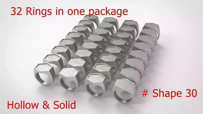 Signet Men Ring Pack No 30