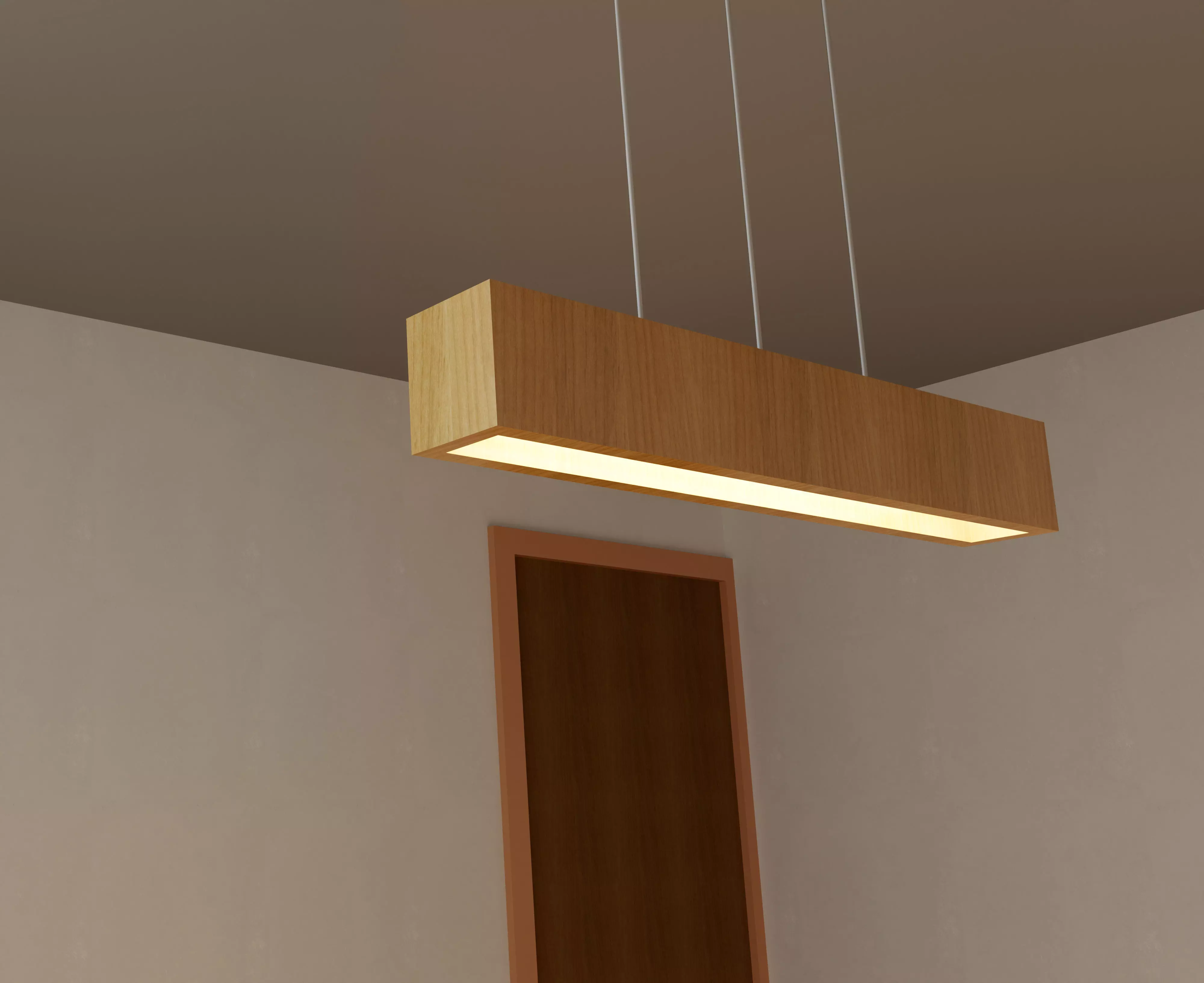 Lighting based ceiling parameters rft 3D model_0
