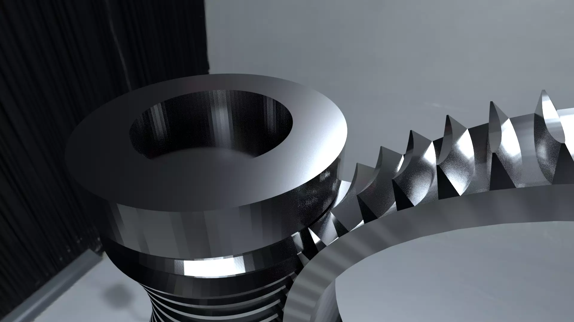 wormgear drive 60 to 01 3D print model_0