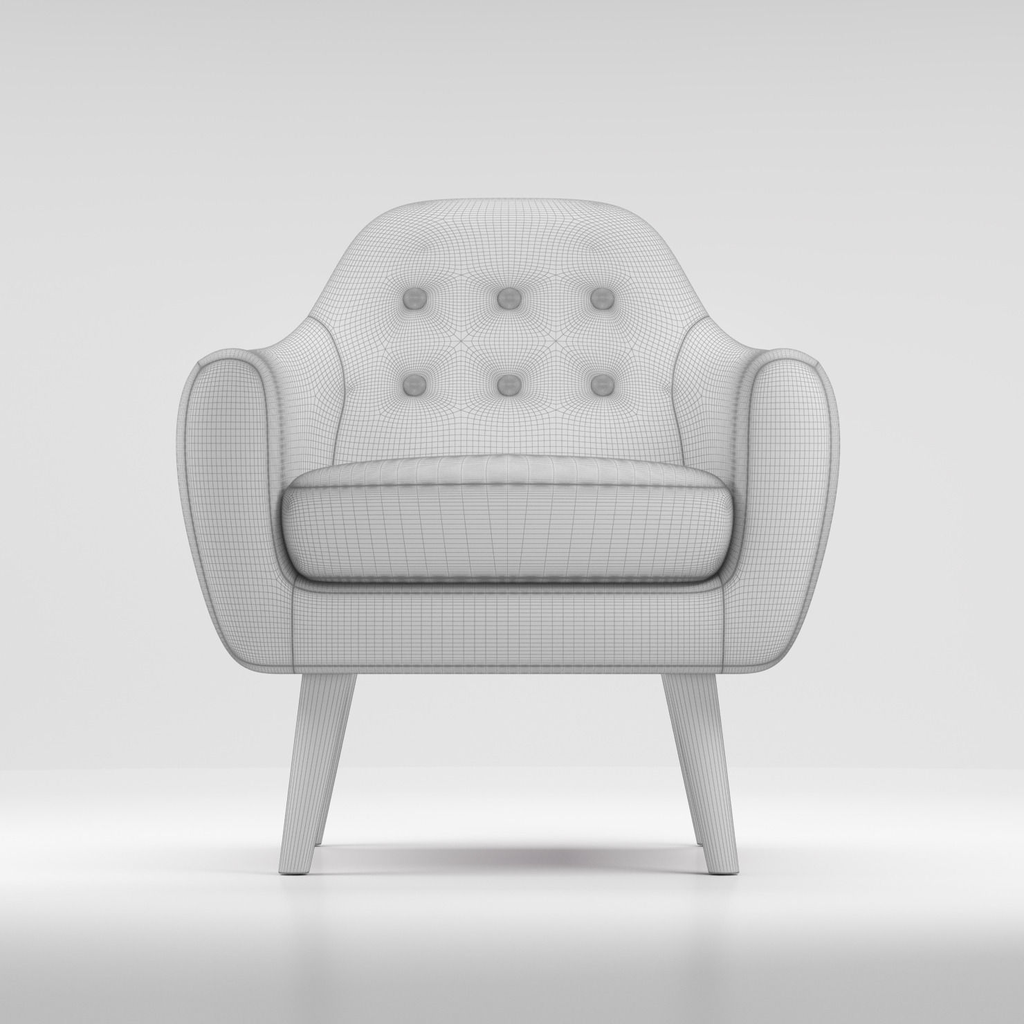 Sofa and Armchair Ritchie Set 3D model_7