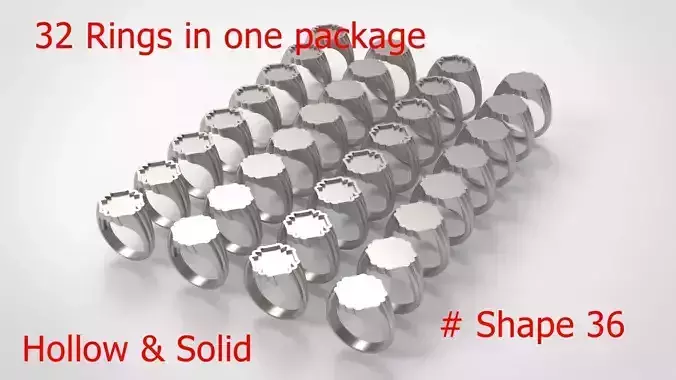 Signet Men Ring Pack No 36