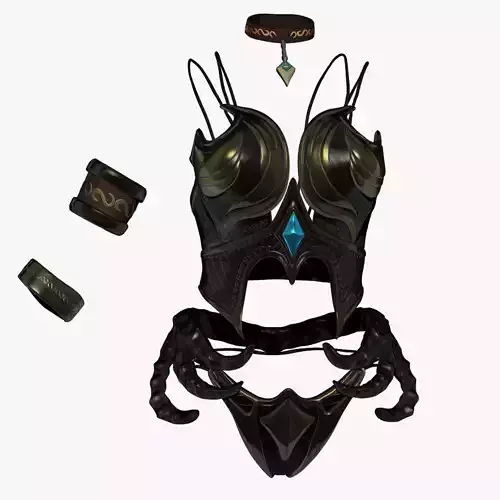 Woman Upper-body Armor Set Sculpt