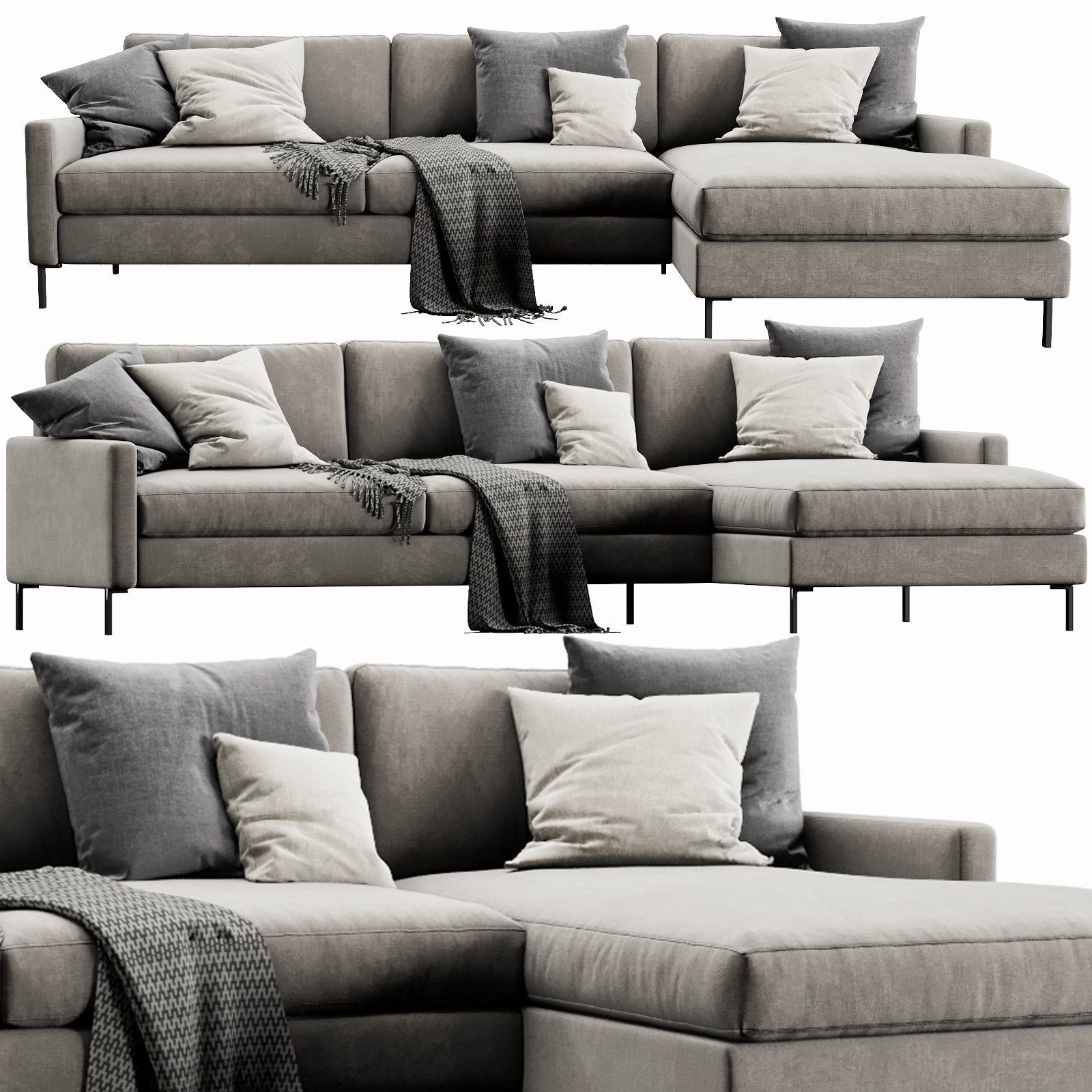 Interface Nana Chaise Lounge 3D model_1