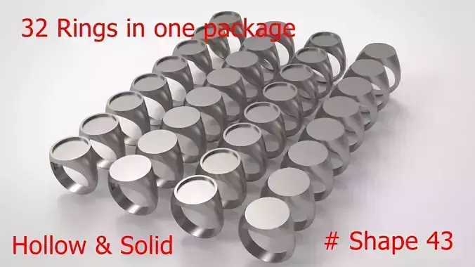 Signet Men Ring Pack No 43