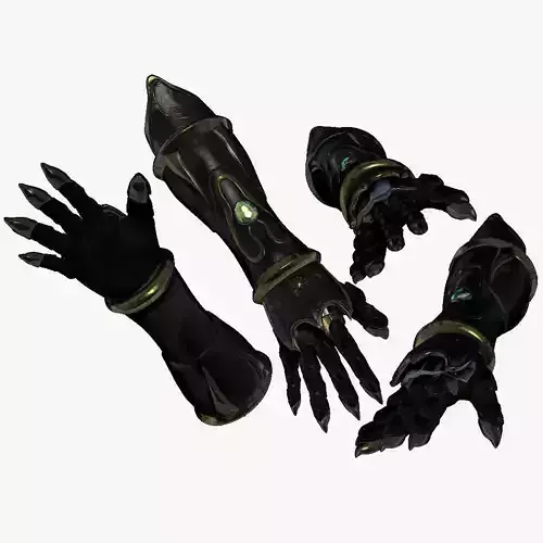 Fore Arm Gloves Armor Set Sculpt 3D model