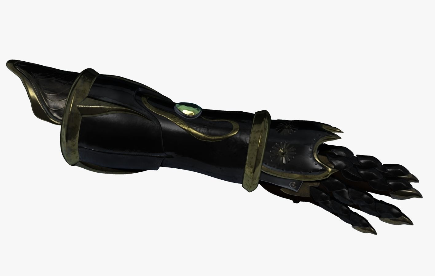 Fore Arm Gloves Armor Set Sculpt 3D model_9