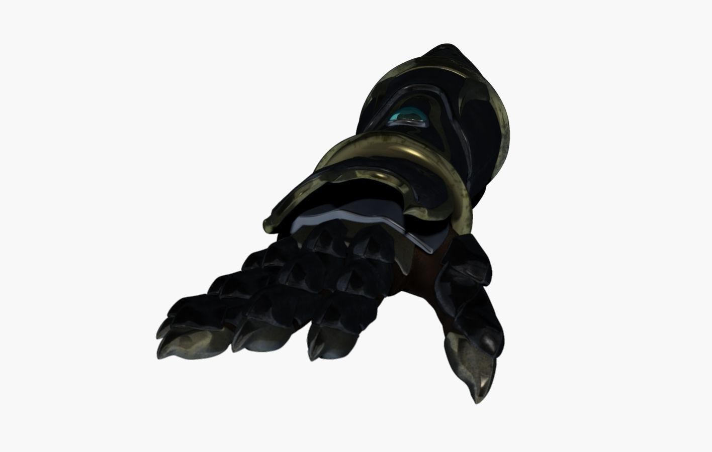 Fore Arm Gloves Armor Set Sculpt 3D model_14