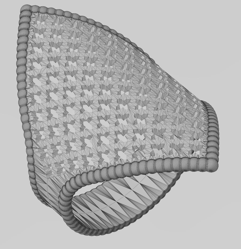 Moroccan beldi ring with moucharabieh motif 3D print model_12