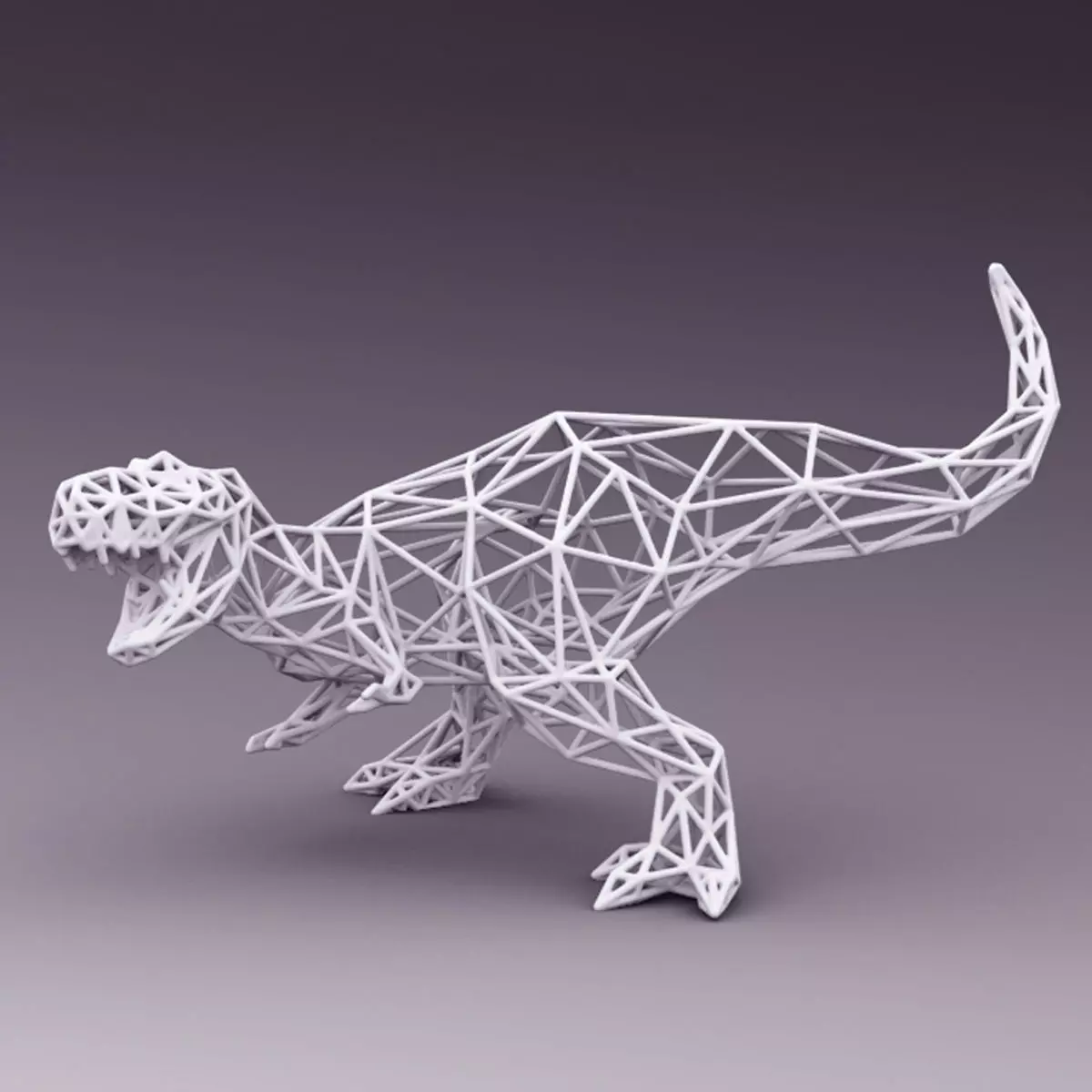 3D PRINTED MODEL T-REX-LINE-CUTS-DESIGN 3D print model