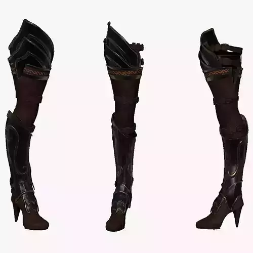 Woman Leg Armor Set Sculpt