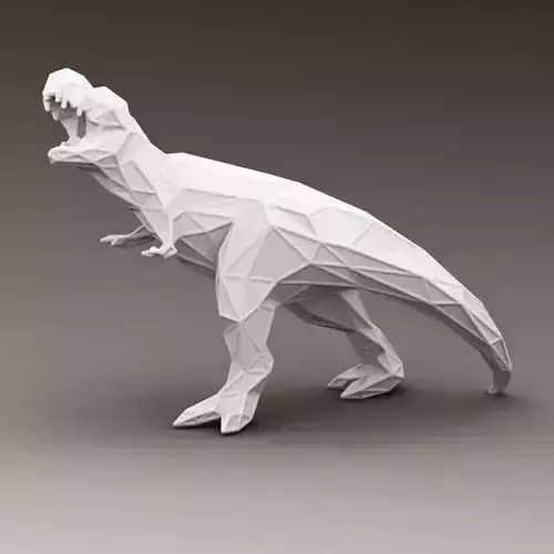3D PRINTED MODEL T-REX-DESIGN-TRIANGULATE